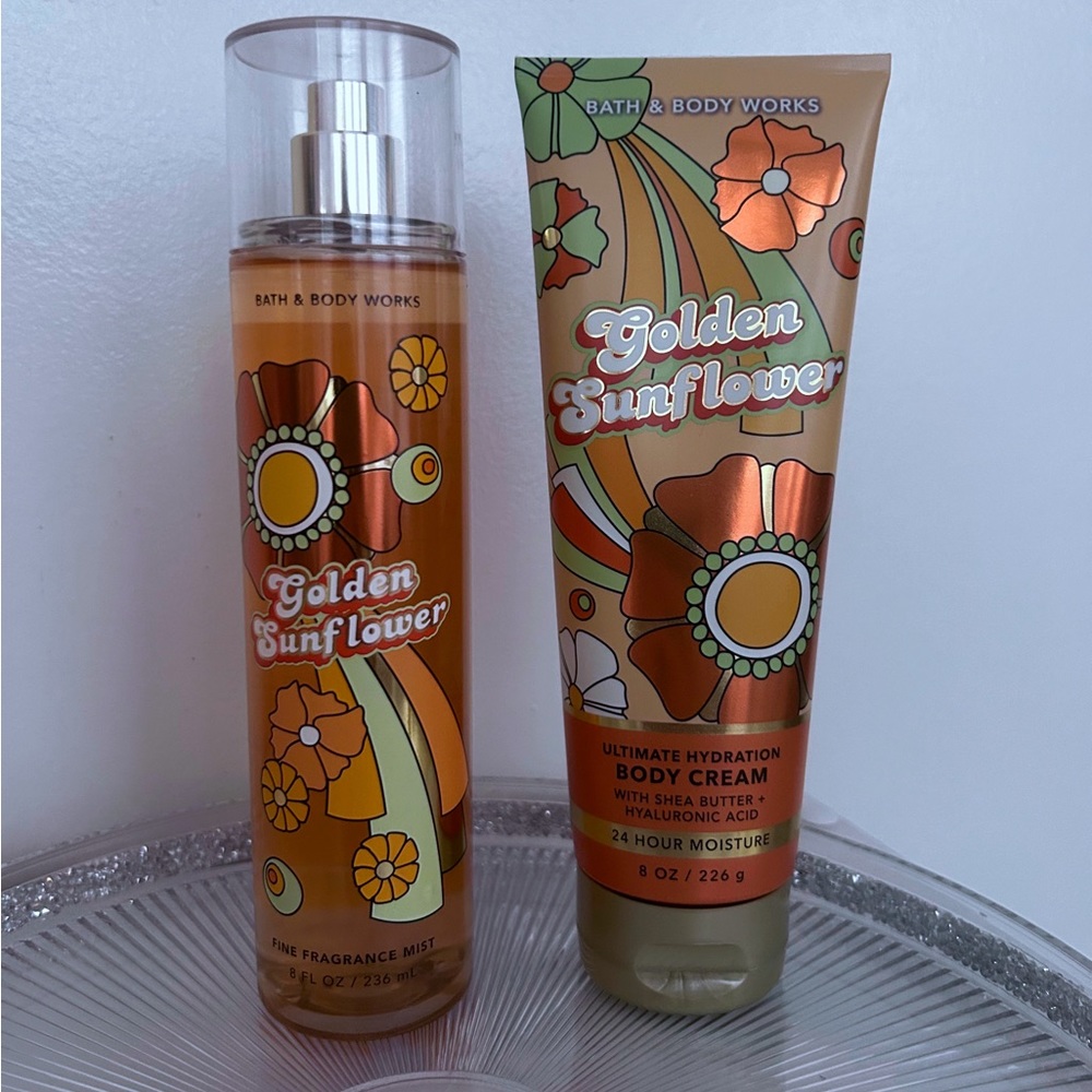 ♥︎ Bath & Body Works ♥︎ Golden Sunflower Fragrance Mist & Body Cream